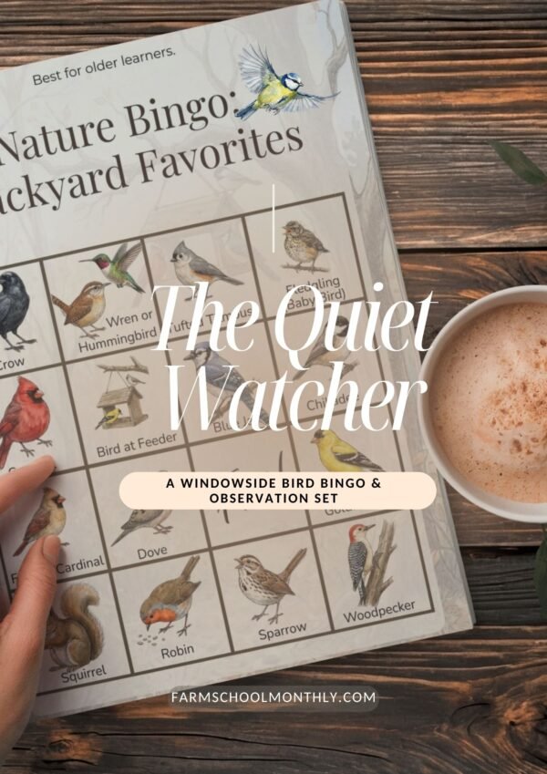 The Quiet Watcher: Windowside Bird Bingo & Observation Set