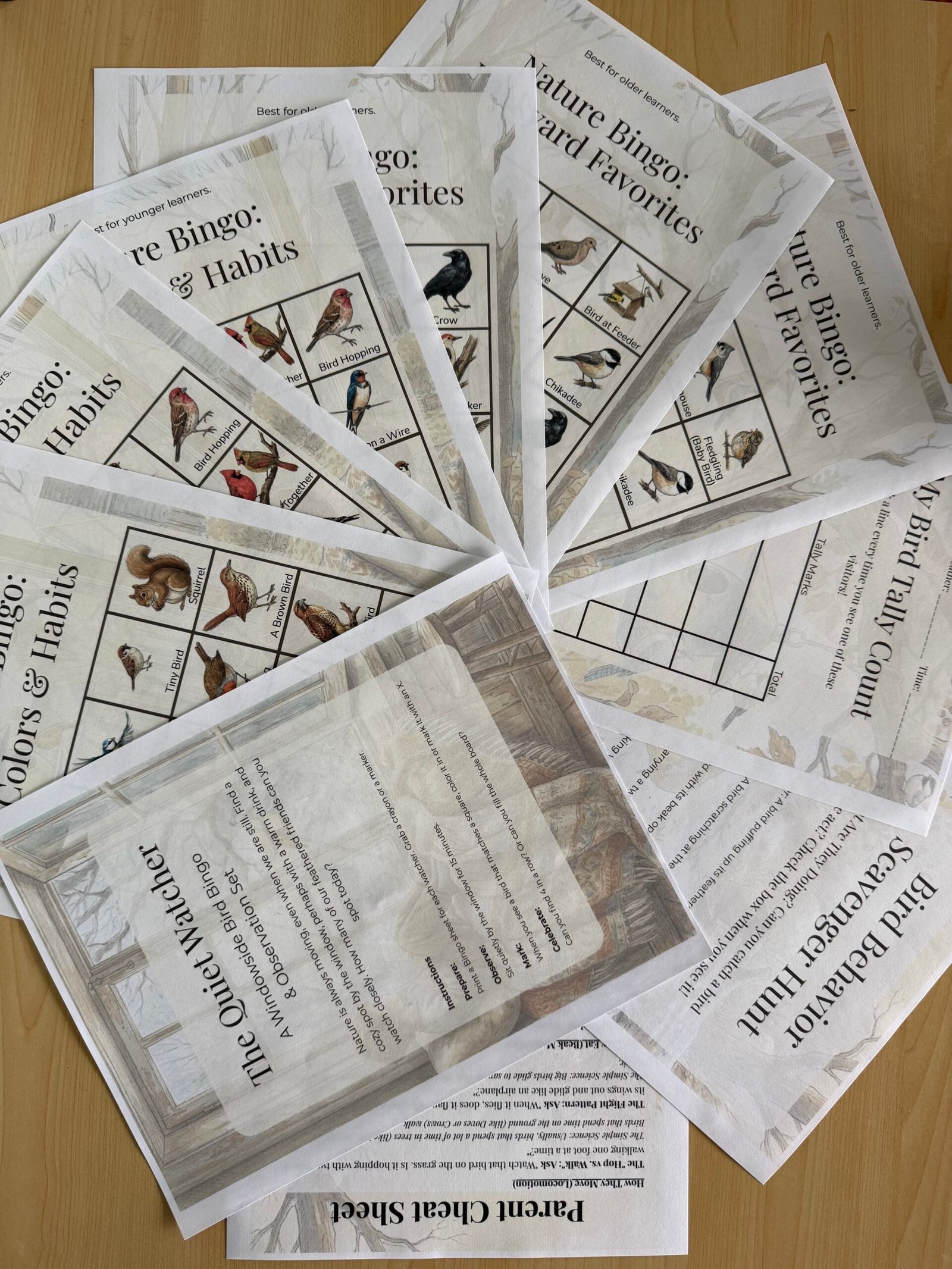 The Quiet Watcher: Windowside Bird Bingo & Observation Set - Image 4