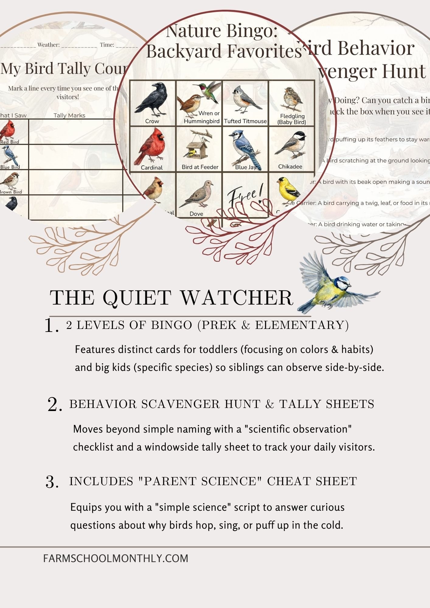 The Quiet Watcher: Windowside Bird Bingo & Observation Set - Image 2