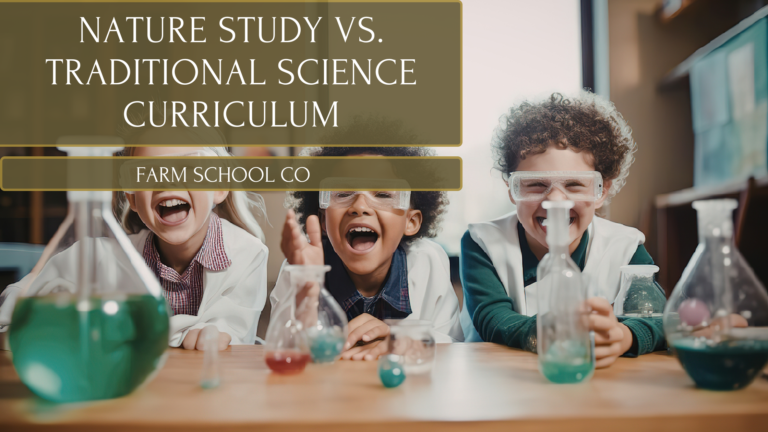 Nature study vs traditional science curriculum - homeschool comparison for PreK-2