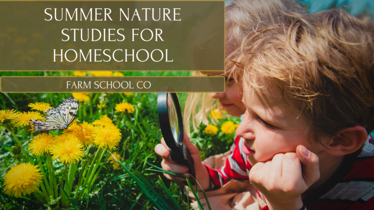 Nature studies for warm weather learning - homeschool outdoor science for PreK-2
