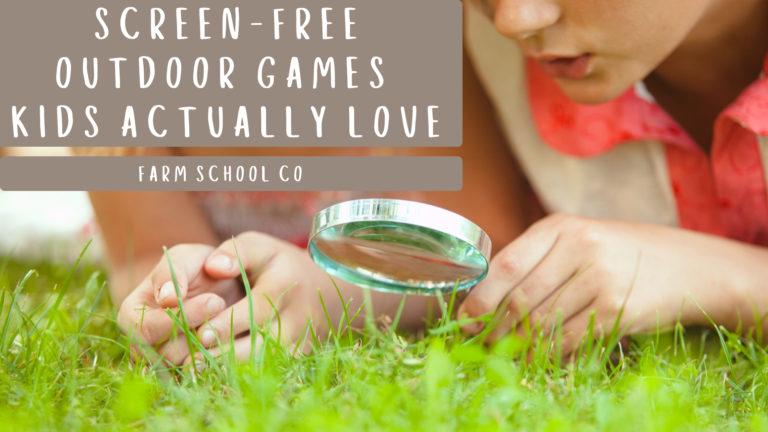 Screen-Free Outdoor Learning Games Kids Actually Love